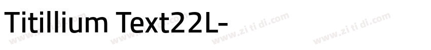 Titillium Text22L字体转换